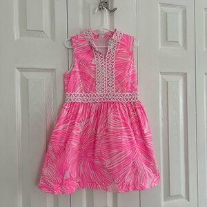 Pink Size 7 Girls Lilly Dress - excellent condition